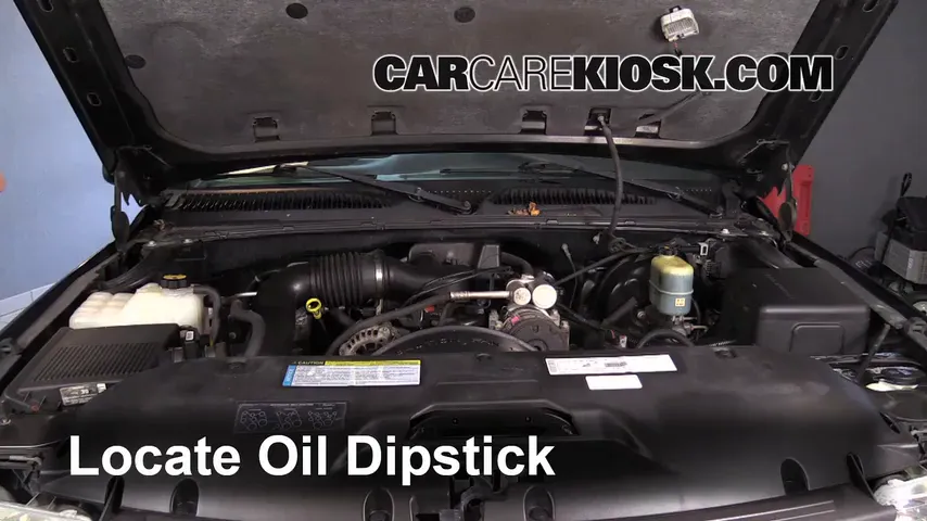 2000 Chevrolet Silverado 1500 4.3L V6 Standard Cab Pickup (2 Door) Oil Check Oil Level